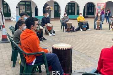 Taller de percusión africana en la Casa de la Juventud de Telde/Francisco Javier Santana.